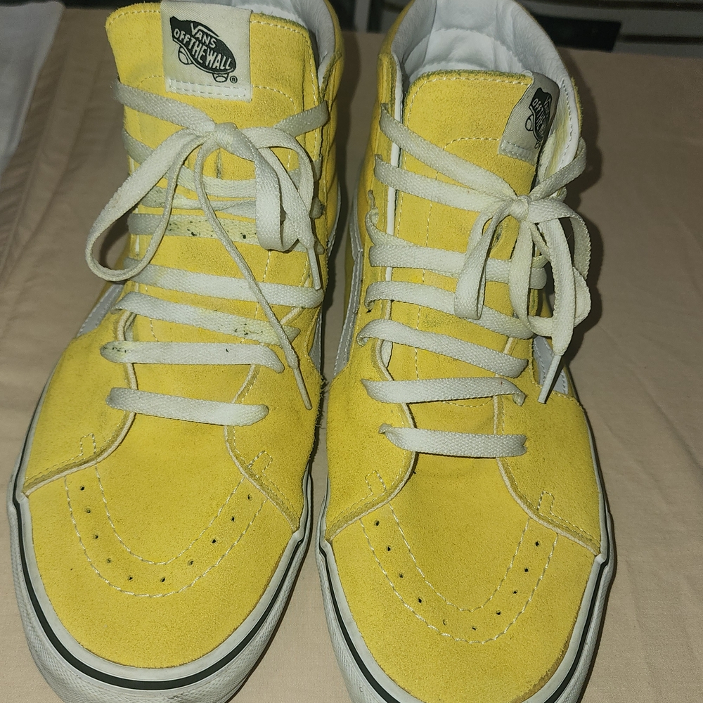 Vans Men's Yellow High-Top Sneakers